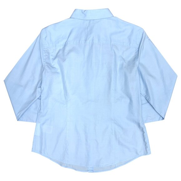 EUC Women's BROOKS BROTHERS "346" Pleated Bib Button Down Shirt | Size 10P - Picture 2 of 9